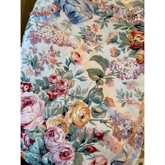 Vintage Ralph Lauren Allison Floral Twin Comforter 100% Cotton Bedding - Picture 1 of 7